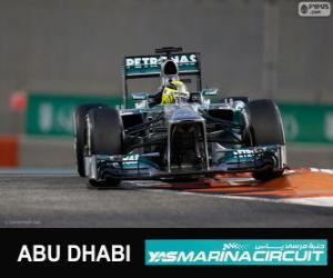 Puzzle Νίκο Ρόζμπεργκ - Mercedes - 2013 Abu Dhabi Grand Prix, 3η ταξινομούνται